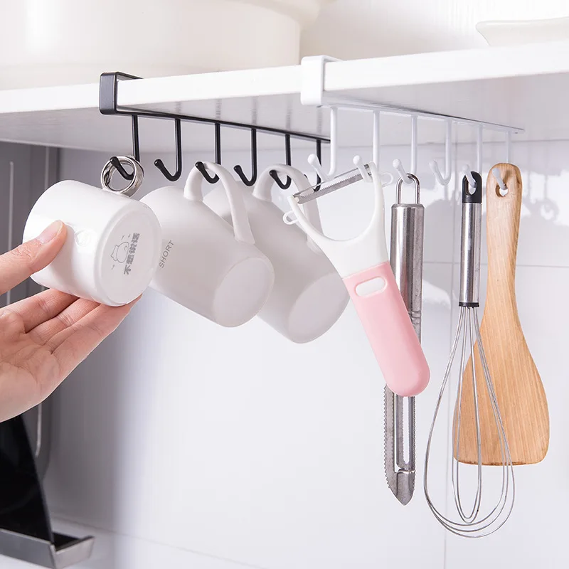 Iron 6 Hooks Storage Shelf Hanger Wardrobe Cabinet Metal Under Shelves Mug Cup Stand For Kitchen Organizer Rack Holder 2022 Hot
Iron 6 Hooks Storage Shelf Hanger Wardrobe Cabinet Metal Under Shelves Mug Cup Stand For Kitchen Organizer Rack Holder 2022 Hot