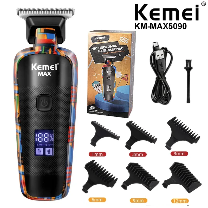 Kemei Electric Hair Clippers Household Hair Trimmers Printing Graffiti Razor Type-C USB Rechargeable Hair Cutting Barber Shop
Kemei Electric Hair Clippers Household Hair Trimmers Printing Graffiti Razor Type-C USB Rechargeable Hair Cutting Barber Shop
