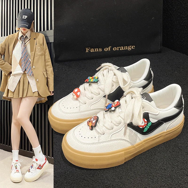 Женские кроссовки на танкетке, белые универсальные кроссовки с круглым носком, разноцветные осенние классические кроссовки на плоской подошве, 2023
Женские кроссовки на танкетке, белые универсальные кроссовки с круглым носком, разноцветные осенние классические кроссовки на плоской подошве, 2023