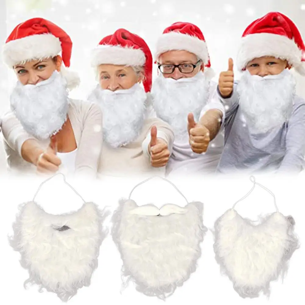 Adults/Kids Excellent Christmas Party Santa White Mustache Lightweight Santa False Beard Realistic for Party
Adults/Kids Excellent Christmas Party Santa White Mustache Lightweight Santa False Beard Realistic for Party