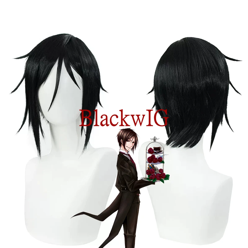 Anime Black Butler Cosplay Sebastian Michaelis Wig Cosplay For Women Girl Unisex Hair Wigs 
Anime Black Butler Cosplay Sebastian Michaelis Wig Cosplay For Women Girl Unisex Hair Wigs