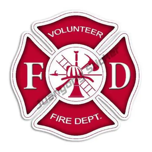 Red Maltese Cross Volunteer Fire Department Sticker Firefighter Decal FD Bumper Bodywork Windshield JDM Refit Creative Sticker
Red Maltese Cross Volunteer Fire Department Sticker Firefighter Decal FD Bumper Bodywork Windshield JDM Refit Creative Sticker