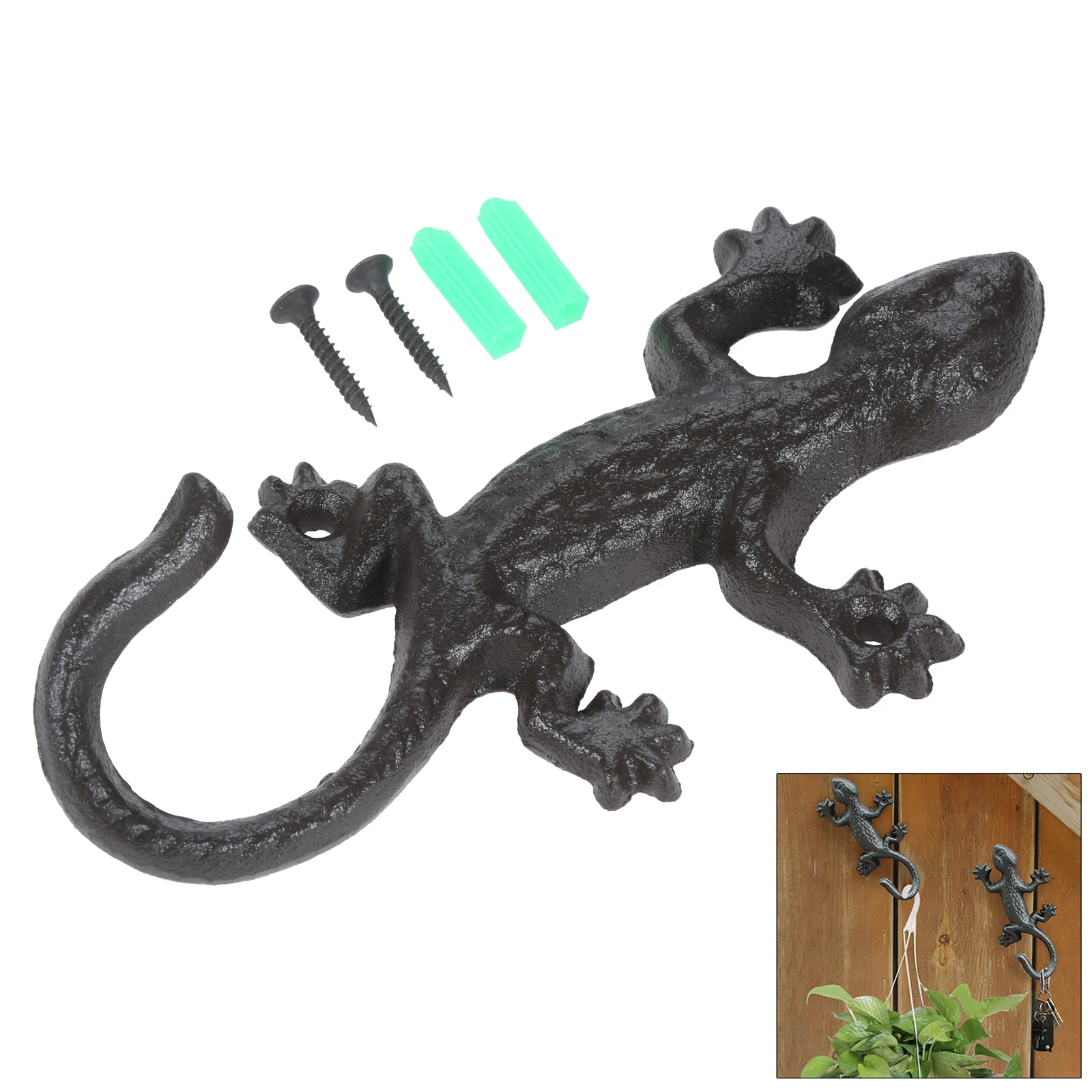 Decor W/screw Creative Vintage Kitchen Lizard Wall Antique Wall Bathroom Animal Gecko Rustic 1pc Iron Hanger Outdoor Hook Home
Decor W/screw Creative Vintage Kitchen Lizard Wall Antique Wall Bathroom Animal Gecko Rustic 1pc Iron Hanger Outdoor Hook Home
