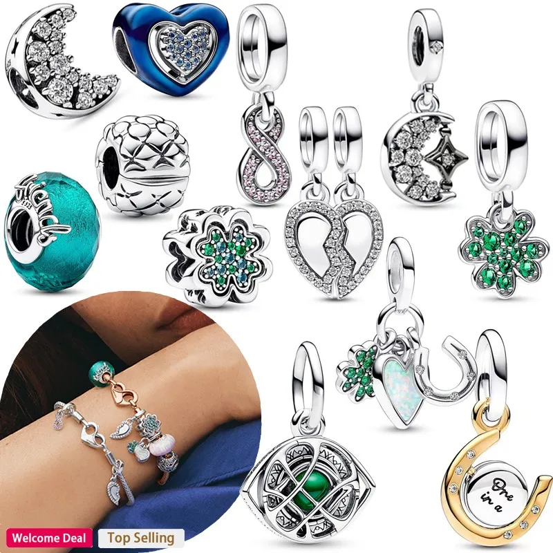 2023 New Shining Star Moon Love Heart Four Leaf Grass Women's Logo Beads for Original Pandora Bracelet DIY Charm Pendant
2023 New Shining Star Moon Love Heart Four Leaf Grass Women's Logo Beads for Original Pandora Bracelet DIY Charm Pendant