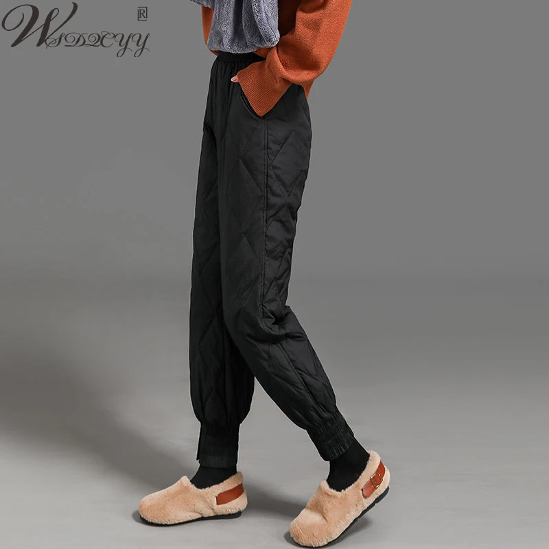 Warm Down Cotton Bloomers Pants Women's Winter Padded Trousers Elastic High Waist Casual Trousers Outdoor Windproof Sweatpants
Warm Down Cotton Bloomers Pants Women's Winter Padded Trousers Elastic High Waist Casual Trousers Outdoor Windproof Sweatpants