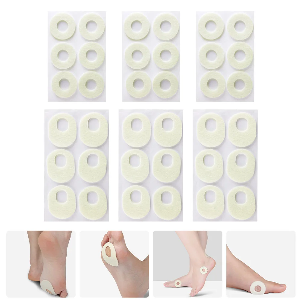 6 Sheets Felt Corn Stickers Food Comfortable Removers Foot Pads Patch Painless Toes
6 Sheets Felt Corn Stickers Food Comfortable Removers Foot Pads Patch Painless Toes