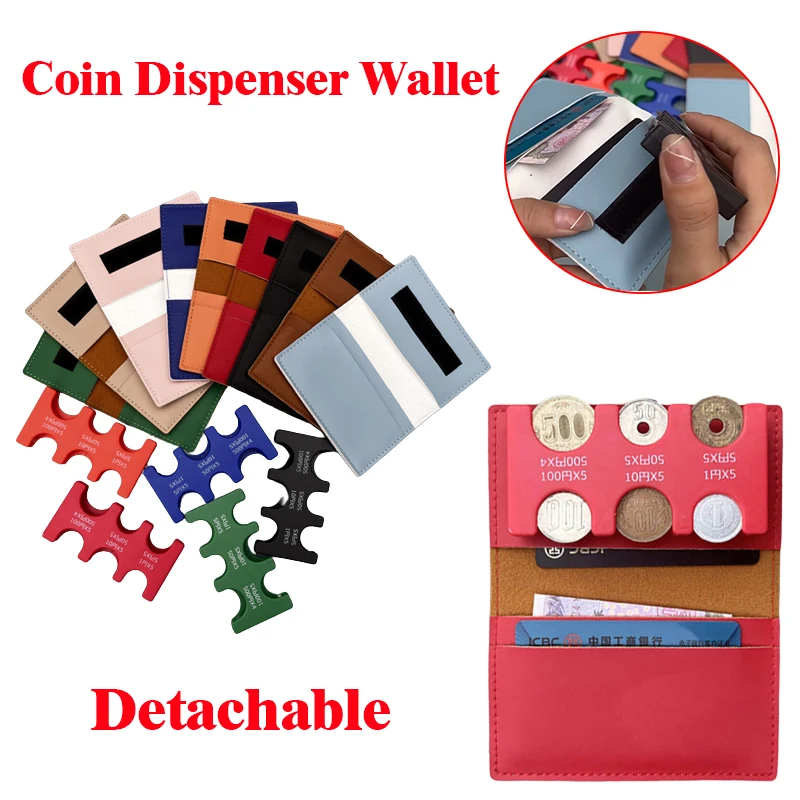 1pc Thin Style Coin Dispenser Wallets Zipper Coin Bag Back Leather Card Slim Purse Coin Clip Detachable 2in1 Coin Wallet Gifts
1pc Thin Style Coin Dispenser Wallets Zipper Coin Bag Back Leather Card Slim Purse Coin Clip Detachable 2in1 Coin Wallet Gifts