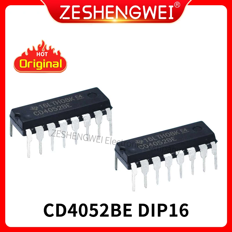 

10 шт. CD4052BE DIP16 CD4052 DIP 4052BE DIP-16 новая и оригинальная фотография