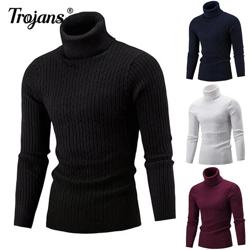 Men's Turtleneck Sweaters Thick Warm High Neck Sweater Mens Sweaters Solid Color Slims Pullover Men Knitwear Male Winter Sweater
Men's Turtleneck Sweaters Thick Warm High Neck Sweater Mens Sweaters Solid Color Slims Pullover Men Knitwear Male Winter Sweater