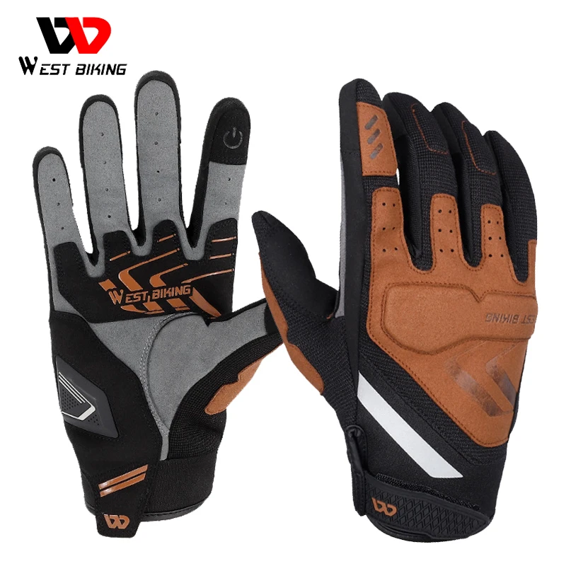 WEST BIKING мужские мотоциклетные перчатки из микрофибры, устойчивые к падениям, с закрытыми пальцами 
WEST BIKING мужские мотоциклетные перчатки из микрофибры, устойчивые к падениям, с закрытыми пальцами