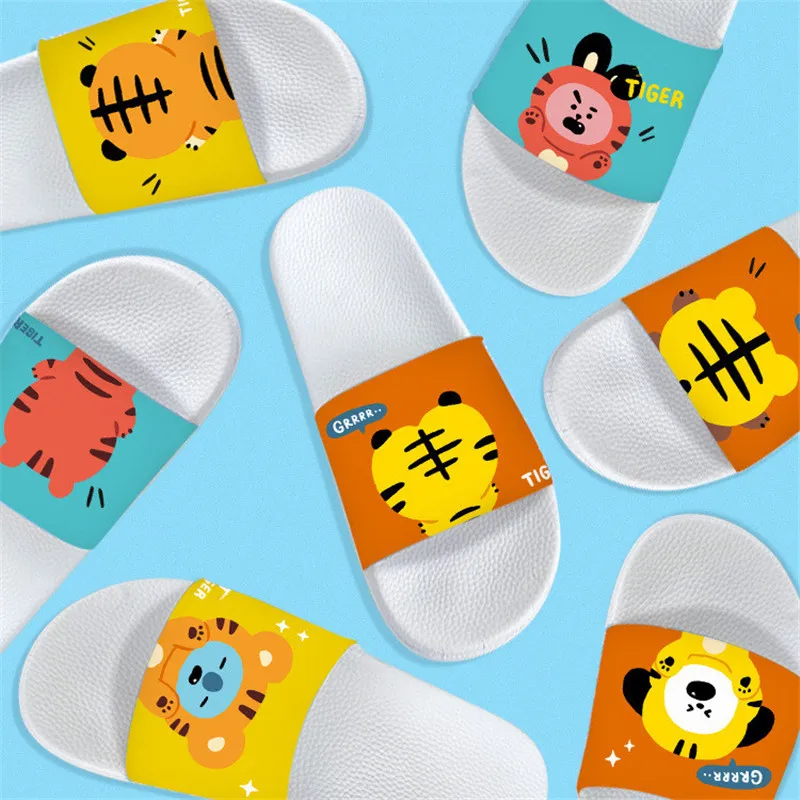 Kpop BTSHARE21 Bangtan Boys Summer Beach Shoes for Women Fashion Animal Flat Slippers Nonslip Bathroom Indoor Home Party Slides
Kpop BTSHARE21 Bangtan Boys Summer Beach Shoes for Women Fashion Animal Flat Slippers Nonslip Bathroom Indoor Home Party Slides