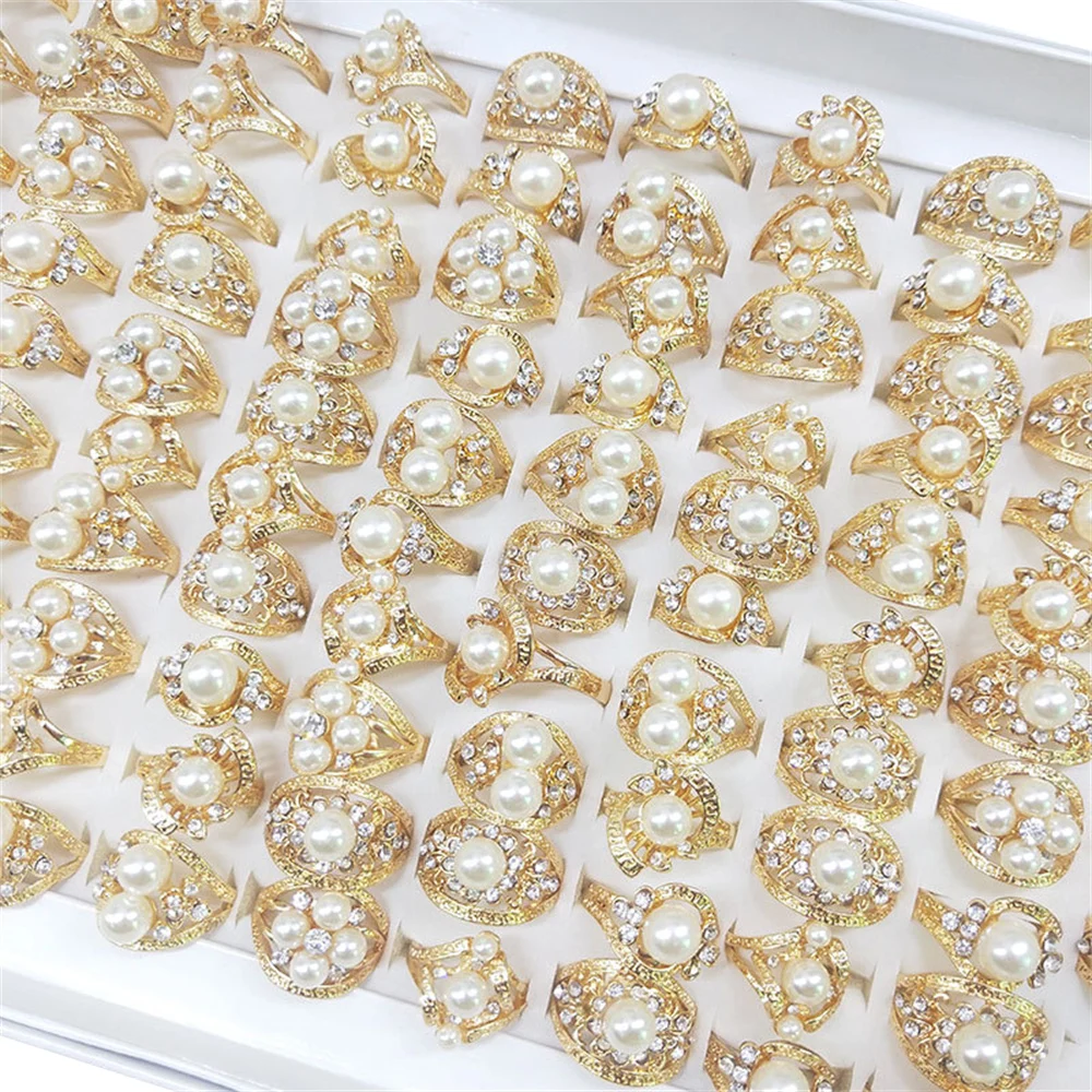 20pcs/Lot Mix Bohemia Style Finger Rings For Women Vintage Gold Pearls Ring Wholesale Wedding Party Fashion Jewelry Gifts
20pcs/Lot Mix Bohemia Style Finger Rings For Women Vintage Gold Pearls Ring Wholesale Wedding Party Fashion Jewelry Gifts