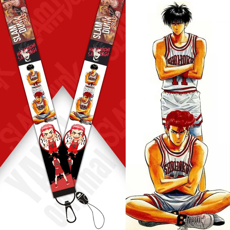 Cartoon SLAM DUNK Lanyard Keychain Anime Rukawa Sakuragi Printing Neck Strap Jewelry Cute Strip for Backpack Basketball Cap Deco
Cartoon SLAM DUNK Lanyard Keychain Anime Rukawa Sakuragi Printing Neck Strap Jewelry Cute Strip for Backpack Basketball Cap Deco