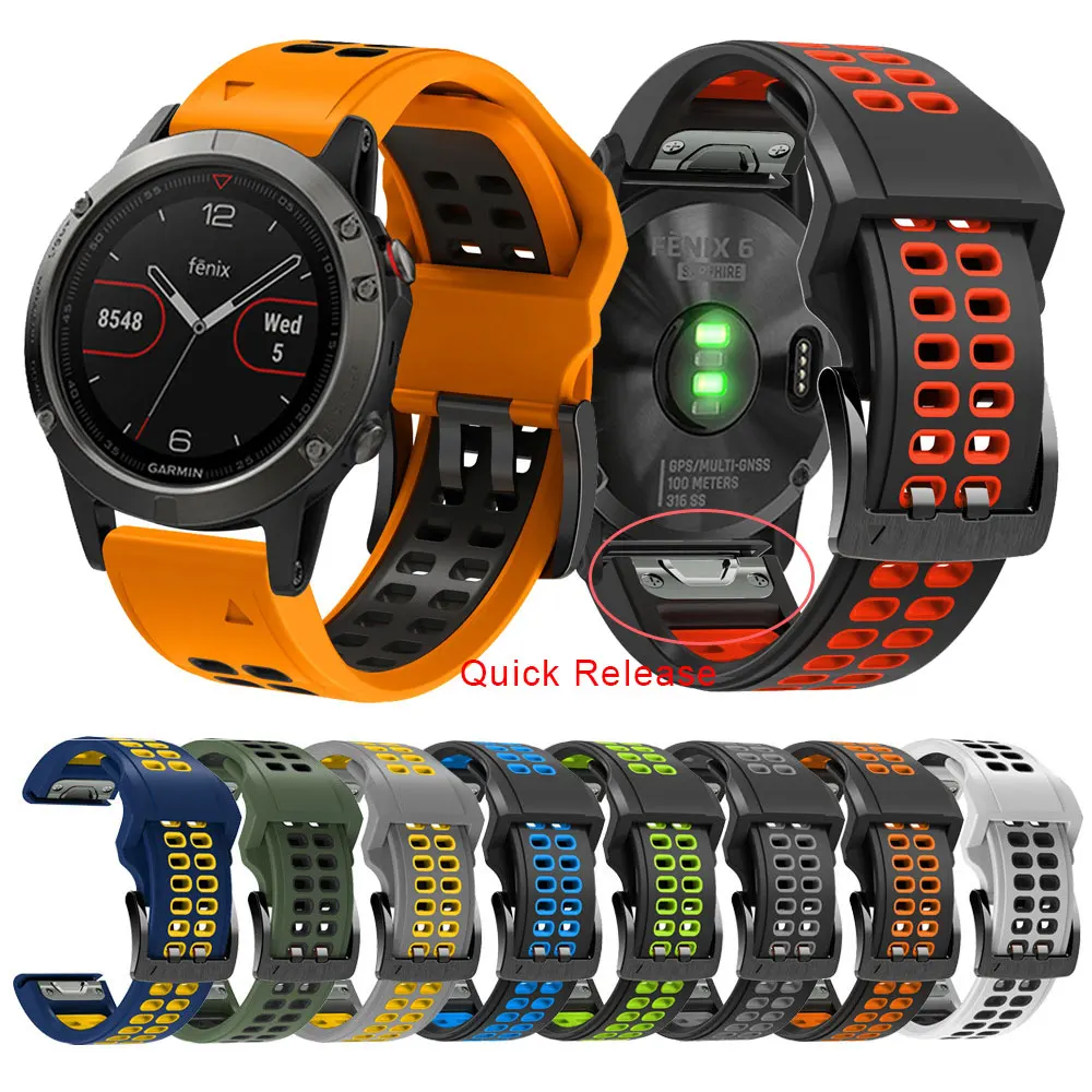 22mm 26mm Watch Strap For For Garmin Fenix 7 7X 5 6 Plus Pro 3 HR Silicone Wrist Band Bracelet Watchband For Forerunner 935 945
22mm 26mm Watch Strap For For Garmin Fenix 7 7X 5 6 Plus Pro 3 HR Silicone Wrist Band Bracelet Watchband For Forerunner 935 945