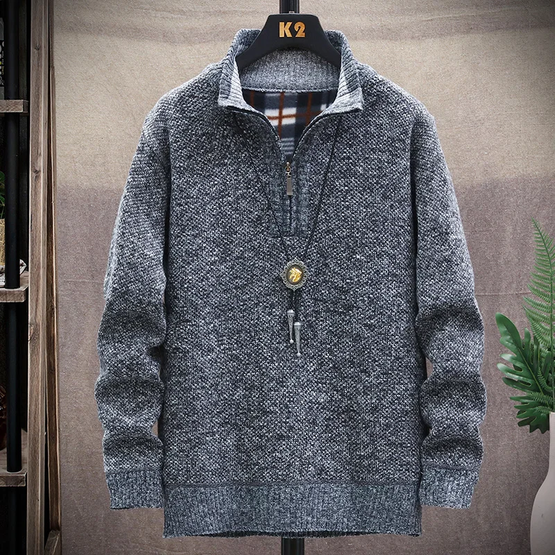 Autumn Winter Men's Sweater Fleece Jacket Long Sleeve Cardigan Mens Warm Pullover Quality Male Slim Knitted Sweaters Coat
Autumn Winter Men's Sweater Fleece Jacket Long Sleeve Cardigan Mens Warm Pullover Quality Male Slim Knitted Sweaters Coat