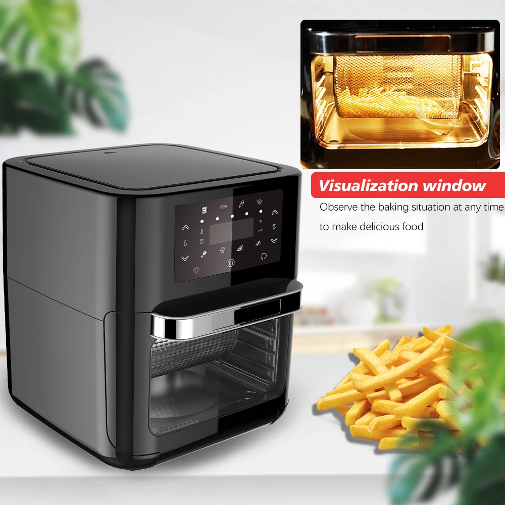 12L 1700W Touch-Screen Air Fryer without Oil Large Capacity Deep Fryer Oven Convection oven hot air Baking Cooker
12L 1700W Touch-Screen Air Fryer without Oil Large Capacity Deep Fryer Oven Convection oven hot air Baking Cooker