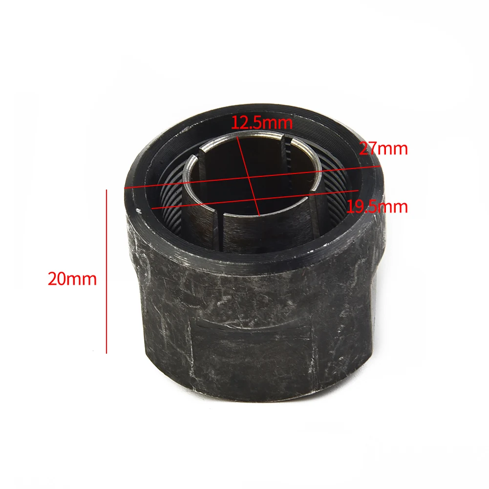 Black Collet Nut 1/2\\\" 13MM 1pc 22.5*27mm For 3612 Metal Plunge Router Replacement High strength Durable
Black Collet Nut 1/2\\\" 13MM 1pc 22.5*27mm For 3612 Metal Plunge Router Replacement High strength Durable