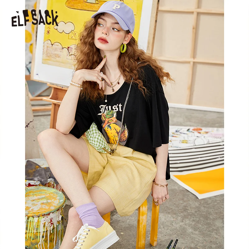 ELFSACK Avocado Green Short Sleeve T-Shirt Woman 2022 Summer Vintage Half Sleeve Korean Female Basic Daily Tops
ELFSACK Avocado Green Short Sleeve T-Shirt Woman 2022 Summer Vintage Half Sleeve Korean Female Basic Daily Tops