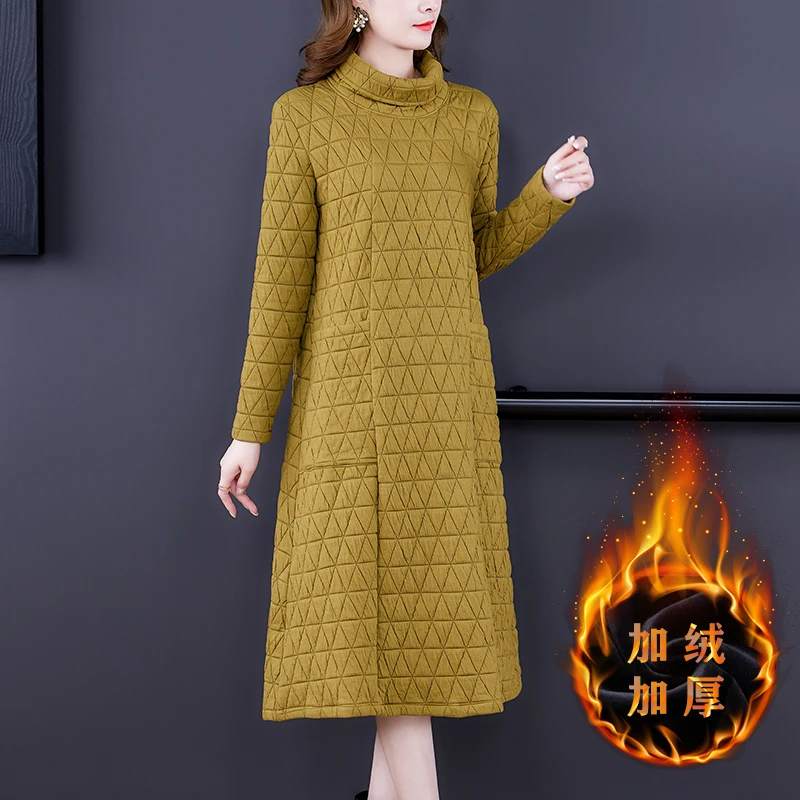 2022 High Quality Black Plus Velvet Midi Dress Autumn Winter Thick Warm 5XL Plus Size Dress Women Elegant Bodycon Party Dresses
2022 High Quality Black Plus Velvet Midi Dress Autumn Winter Thick Warm 5XL Plus Size Dress Women Elegant Bodycon Party Dresses