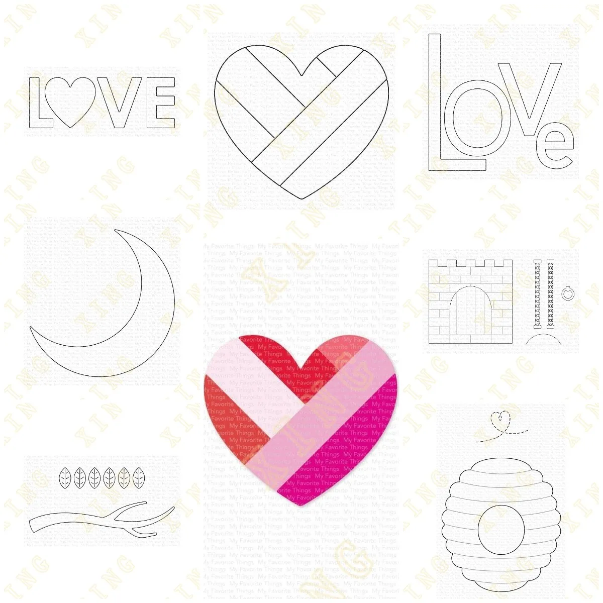 New Valentine's Day Heart Love Branch Moon Metal Cutting Dies Scrapbook Diary Decoration Embossing Template DIY Greeting Card
New Valentine's Day Heart Love Branch Moon Metal Cutting Dies Scrapbook Diary Decoration Embossing Template DIY Greeting Card