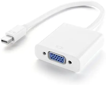 Mini DisplayPort to VGA Adapter (Mini DP/mDP/Thunderbolt Port Compatible) Video AV HDTV (Male to Female) Adaptor Converter Cord
Mini DisplayPort to VGA Adapter (Mini DP/mDP/Thunderbolt Port Compatible) Video AV HDTV (Male to Female) Adaptor Converter Cord