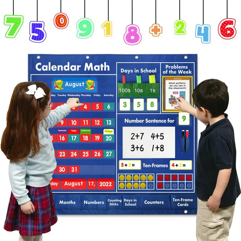 Calendar Pocket Chart Educational Math Chart Calendar Educational Portable Teaching Aids For Kindergarten Reusable Pocket Chart
Calendar Pocket Chart Educational Math Chart Calendar Educational Portable Teaching Aids For Kindergarten Reusable Pocket Chart