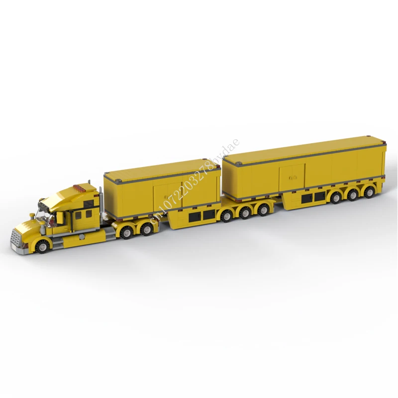 694PCS MOC City Traffic B-Double Transporter Model Building Blocks Technology Bricks DIY Creative Assembly Kids Toys Gifts
694PCS MOC City Traffic B-Double Transporter Model Building Blocks Technology Bricks DIY Creative Assembly Kids Toys Gifts