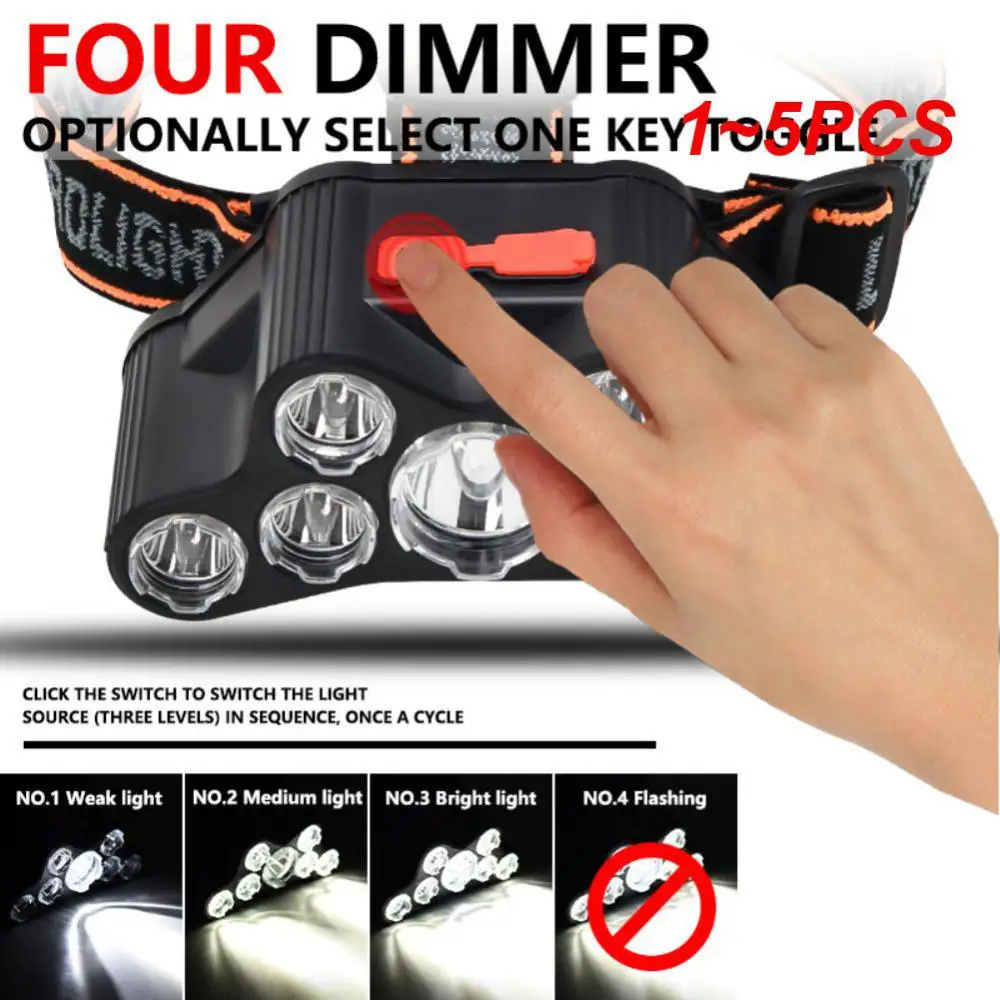1~5PCS Usb Rechargeable Led Headlight Super Bright 5 Working Modes Headlamp Waterproof Head-Mounted Flashlight for Night Fishing 
1~5PCS Usb Rechargeable Led Headlight Super Bright 5 Working Modes Headlamp Waterproof Head-Mounted Flashlight for Night Fishing