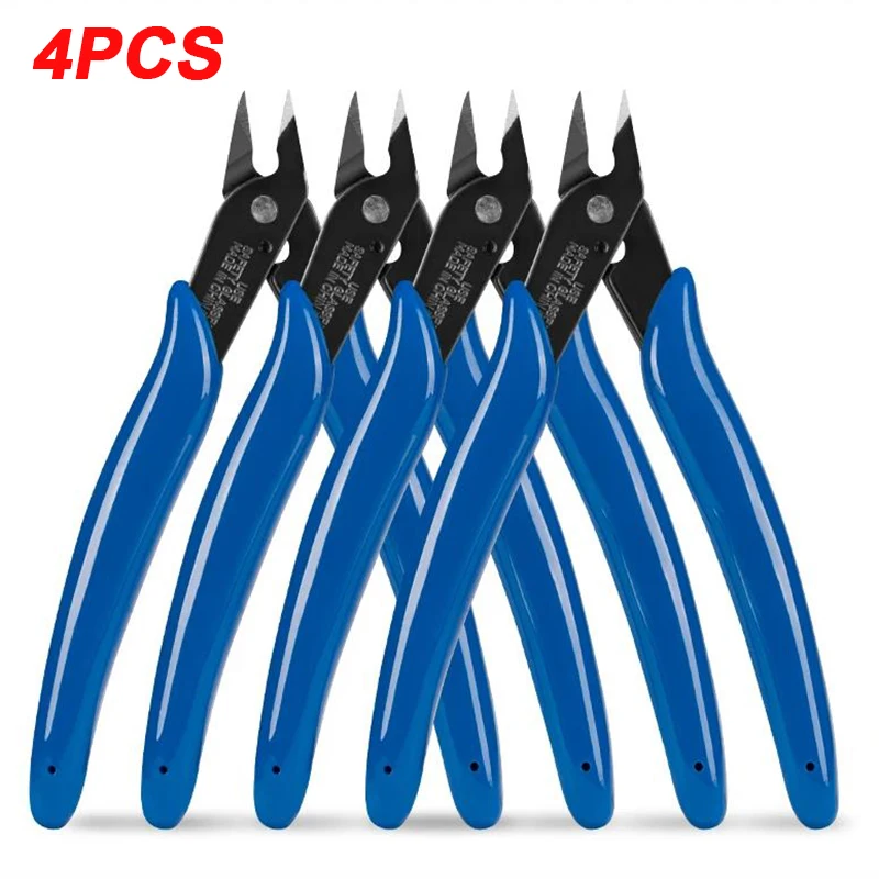 4PCS Multi-function Wire Cable Cutters Electrical Pliers Snips Flush Stainless Steel Nipper Universal DIY Model Cutting Pliers
4PCS Multi-function Wire Cable Cutters Electrical Pliers Snips Flush Stainless Steel Nipper Universal DIY Model Cutting Pliers