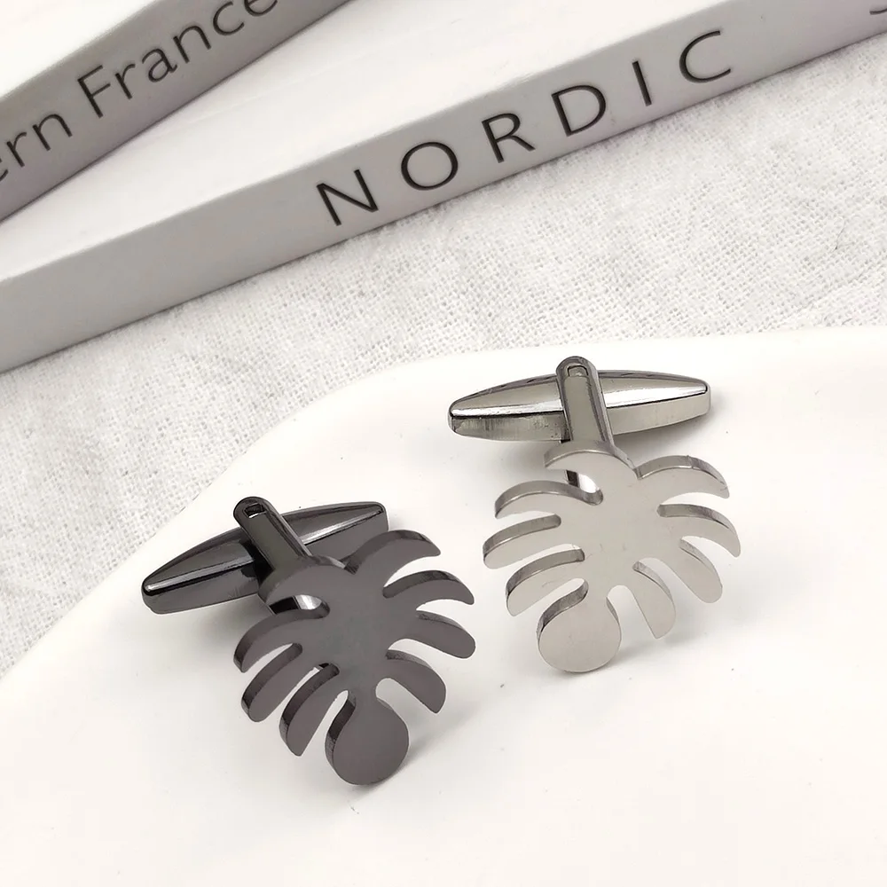 Retro Afric Palm Leaf Cufflinks Stainless Steel Tribe Symbol Cuffs Button for Mens Luxury Designer Clothes Wedding Jewelry
Retro Afric Palm Leaf Cufflinks Stainless Steel Tribe Symbol Cuffs Button for Mens Luxury Designer Clothes Wedding Jewelry