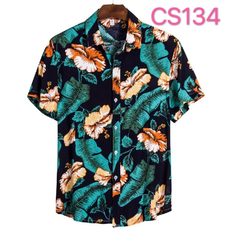 Summer New Men's Large Size Printed Casual Short-Sleeved Shirt Youth Fashion Floral Shirt
Summer New Men's Large Size Printed Casual Short-Sleeved Shirt Youth Fashion Floral Shirt