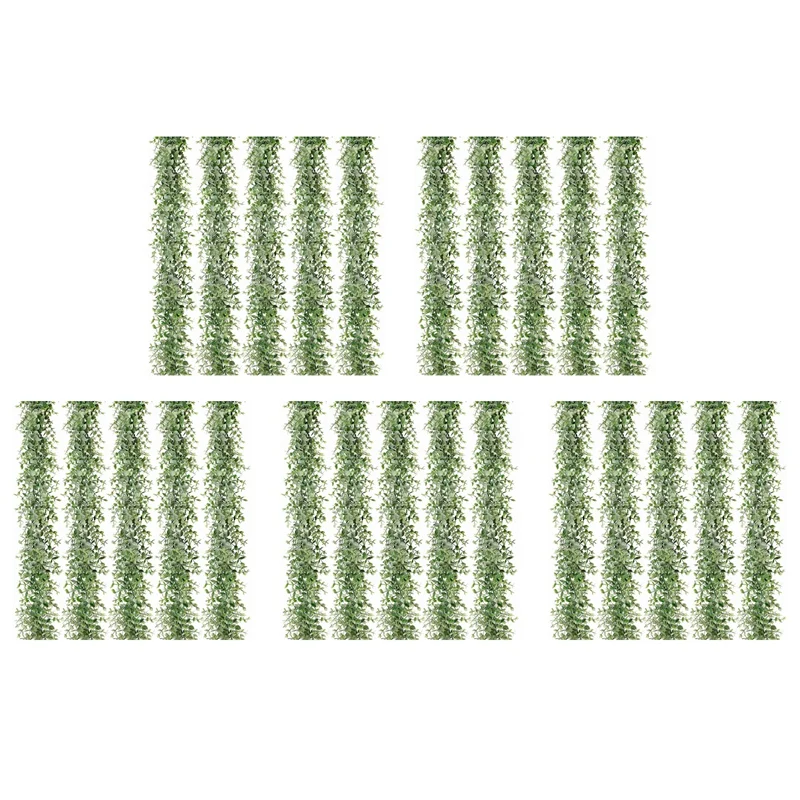 25 Packs 30Ft Artificial Eucalyptus Garlands Fake Greenery Vines Faux Hanging Plants For Wedding Table Backdrop Arch
25 Packs 30Ft Artificial Eucalyptus Garlands Fake Greenery Vines Faux Hanging Plants For Wedding Table Backdrop Arch