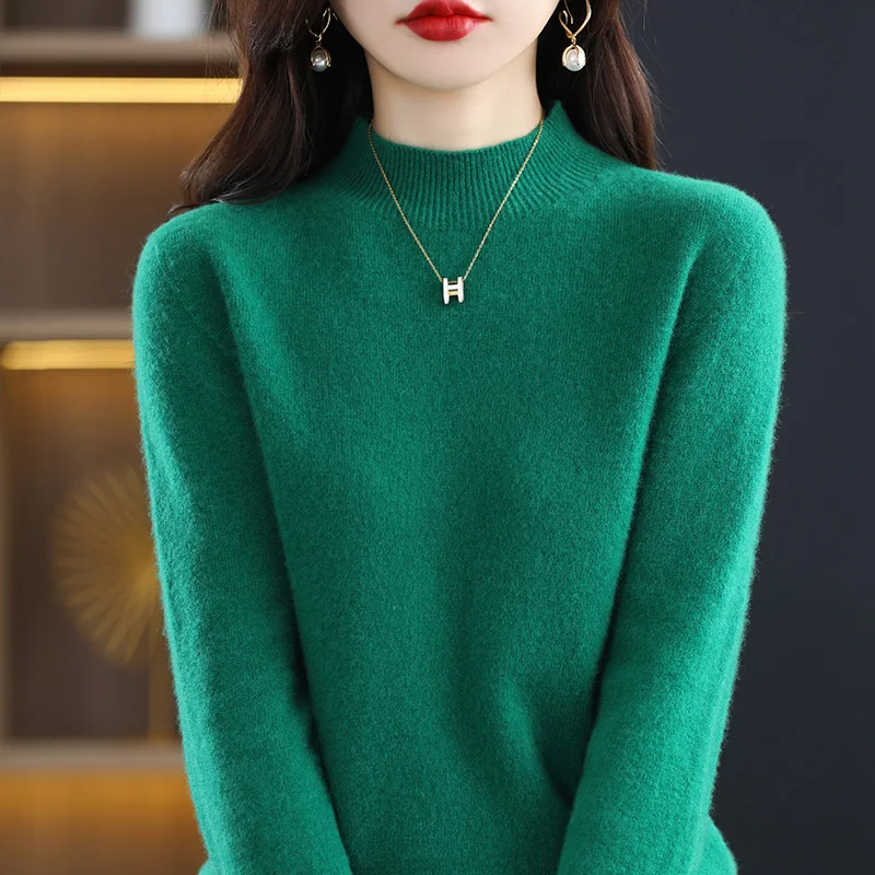 100% Wool Knitting Pullovers Hot Sale Women Sweaters 2022 Winter Autumn Full Sleeve Jumpers Woolen Female Multiple Colors Clothe 
100% Wool Knitting Pullovers Hot Sale Women Sweaters 2022 Winter Autumn Full Sleeve Jumpers Woolen Female Multiple Colors Clothe