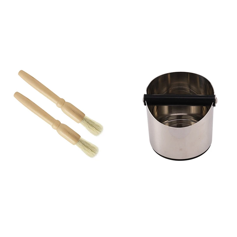 2 Pcs Coffee Grinder Cleaning Brush Wood Dusting Brush & 1X Stainless Coffee Tamper Knock Box
2 Pcs Coffee Grinder Cleaning Brush Wood Dusting Brush & 1X Stainless Coffee Tamper Knock Box