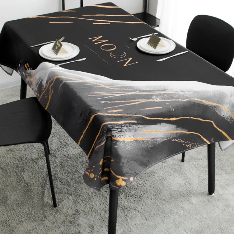 

Fashion Nordic Style Ins Wind Table Cloth Literary Scenery Impression Table Cover Anti-fouling Rectangular Wedding Decoration