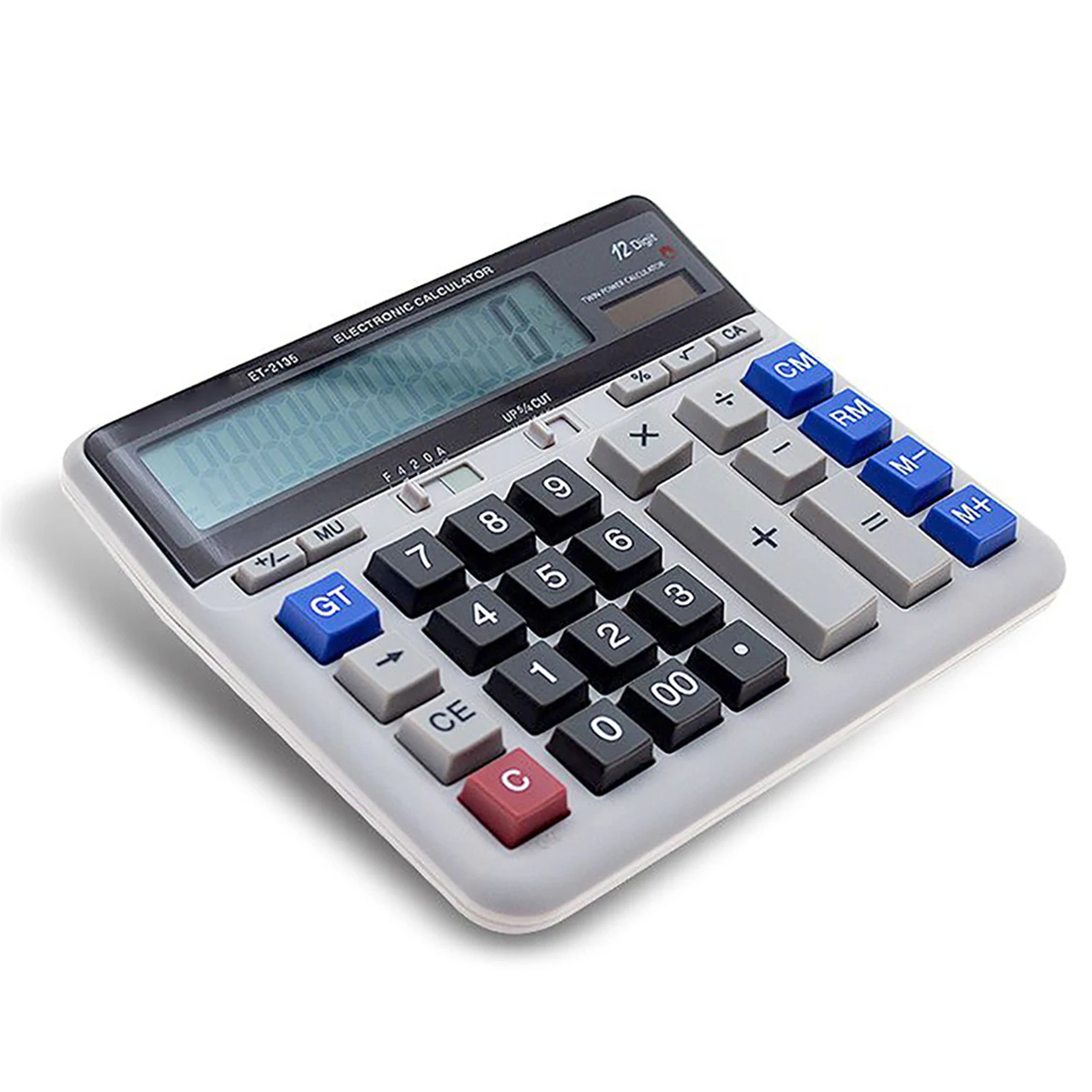 

Large Computer Electronic Calculator Counter Solar & Battery Power 12 Digit Display Multi-functional Big Button fo Calculating