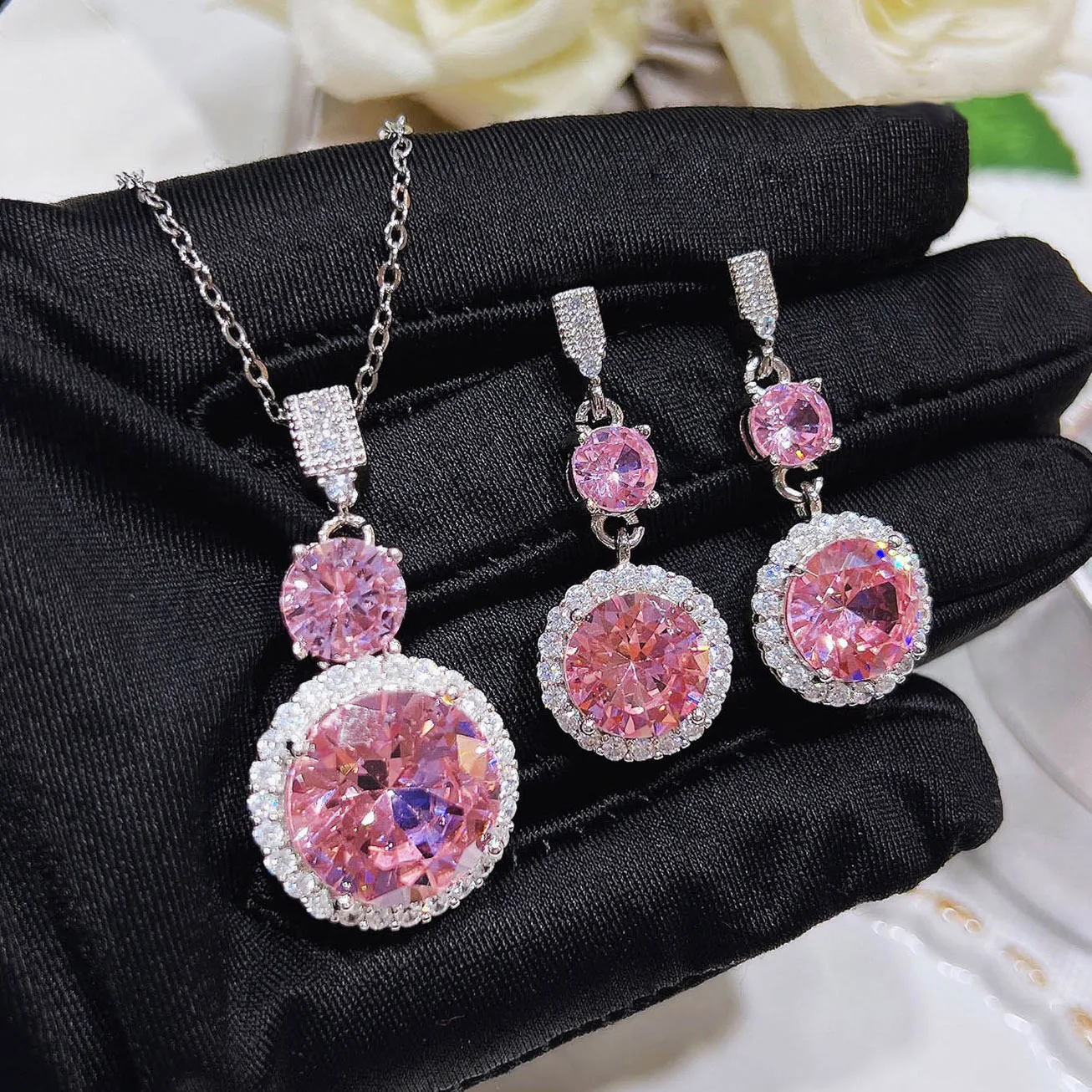 Genuine 925 Sterling Silver Pink Zircon Gemstone Necklace Pendant for Women TRENDY Collares Mujer Pink Zircon Jewellry Pendants
Genuine 925 Sterling Silver Pink Zircon Gemstone Necklace Pendant for Women TRENDY Collares Mujer Pink Zircon Jewellry Pendants