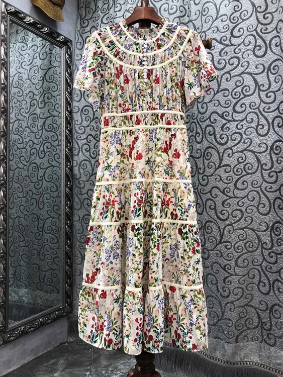 2022 new women fashion print floral short-sleeved slim A-line long skirt holiday dress 516
2022 new women fashion print floral short-sleeved slim A-line long skirt holiday dress 516