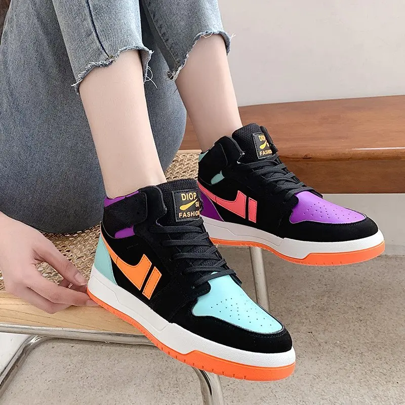 Women Fashion Sneakers Thick Bottom Shoes High-Top Girls Ladies Casual Breathable Antislip Shoes Zapatos De Mujer Tenis Zapatill 
Women Fashion Sneakers Thick Bottom Shoes High-Top Girls Ladies Casual Breathable Antislip Shoes Zapatos De Mujer Tenis Zapatill