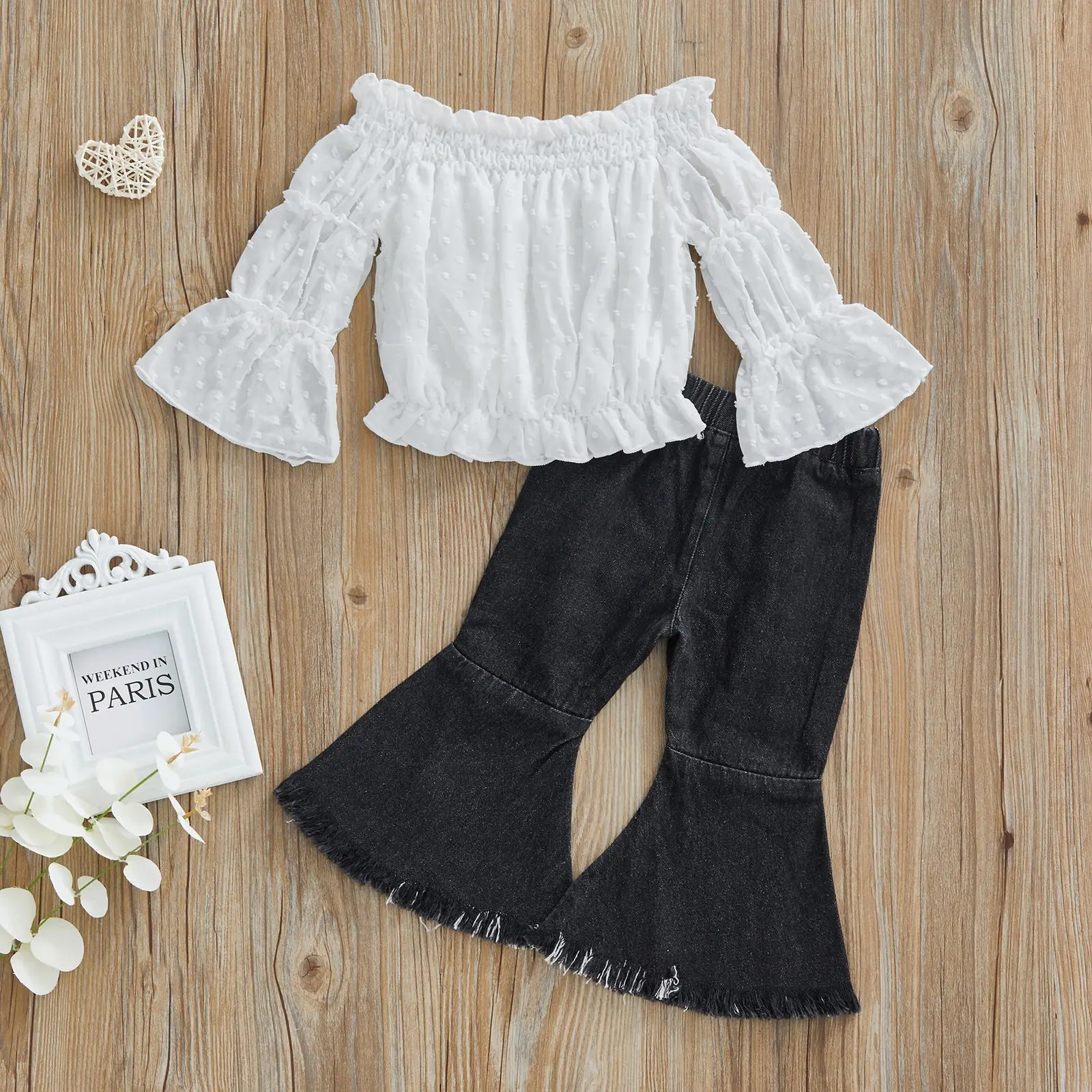 2023 Spring and Autumn New Girls' Suits Small and Medium Summer Children's Clothing Girls Denim Trousers Two-piece Set
2023 Spring and Autumn New Girls' Suits Small and Medium Summer Children's Clothing Girls Denim Trousers Two-piece Set