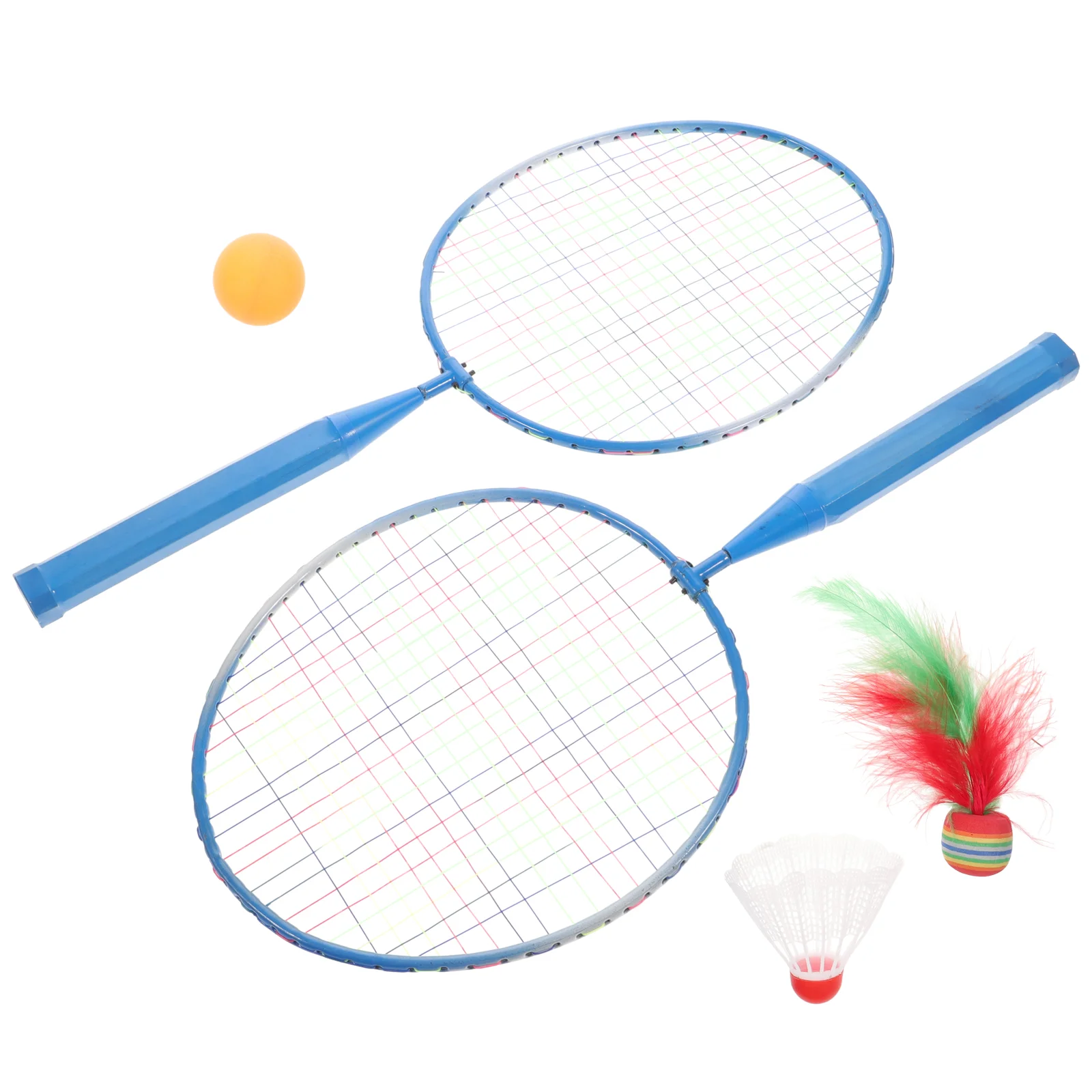 

Tennis Rackets Balls Set Badminton Racquet Parent- Child Interactive Games Outdoor Sports Toys for Children Kids ( )