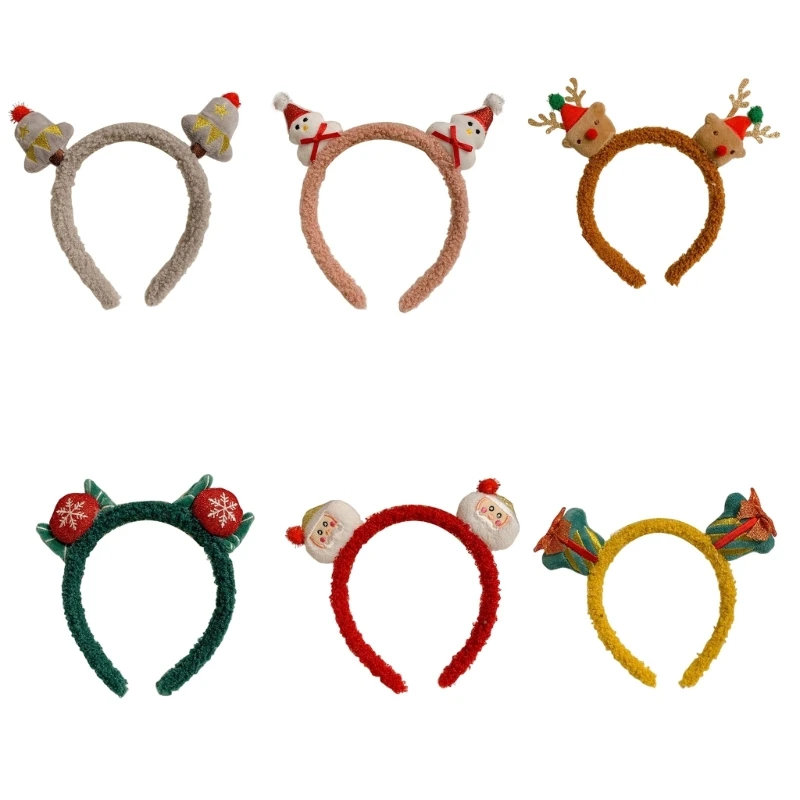 Christmas Plush Headband Christmas Deer Headband Snowman Hairband Gift Box Headband Christmas Bell Headband Hair Hoop F3MD
Christmas Plush Headband Christmas Deer Headband Snowman Hairband Gift Box Headband Christmas Bell Headband Hair Hoop F3MD