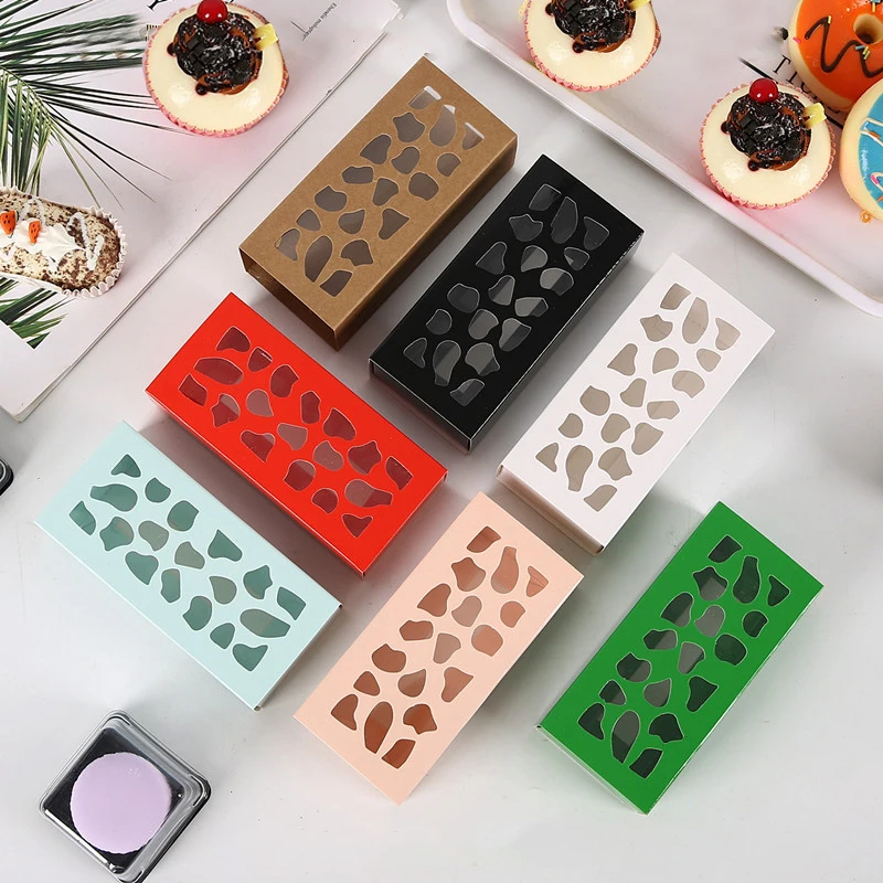 1/5pcs Drawer Type Kraft Paper Hollow Macarons Biscuit Box With Display Window for Chocolate Candy Baking Dessert Packaging Box
1/5pcs Drawer Type Kraft Paper Hollow Macarons Biscuit Box With Display Window for Chocolate Candy Baking Dessert Packaging Box