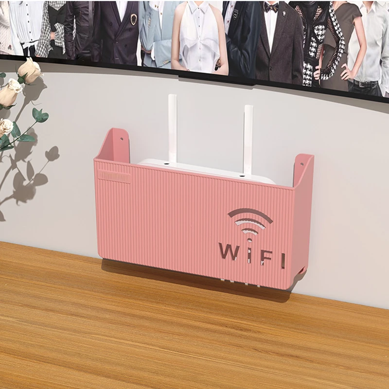 Wireless Wifi Router Storage Box Plastic Wall-mounted Cable Power Bracket Organizer Shelf Home Decor cajas organizadoras 
Wireless Wifi Router Storage Box Plastic Wall-mounted Cable Power Bracket Organizer Shelf Home Decor cajas organizadoras
