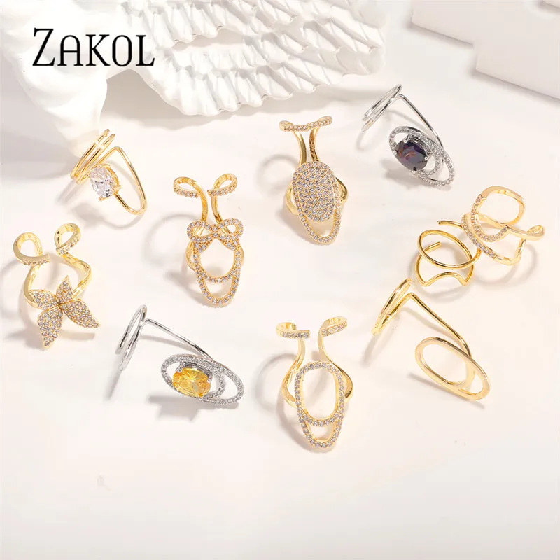 ZAKOL Rhinestone Hollow Metal Trendy Cubic Zirconia Fingertip Nail Ring Thin Gothic Open Rings for Women Daily Fashion Jewelry
ZAKOL Rhinestone Hollow Metal Trendy Cubic Zirconia Fingertip Nail Ring Thin Gothic Open Rings for Women Daily Fashion Jewelry