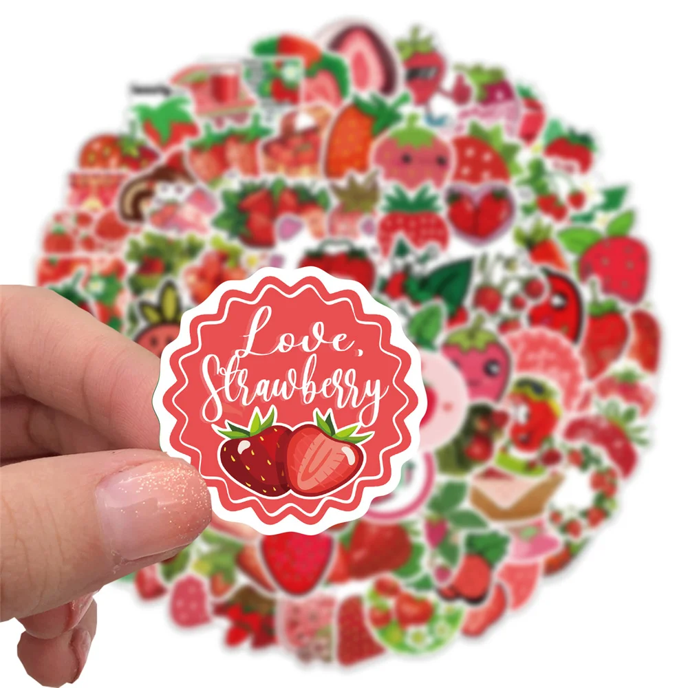 50/100pcs Cartoon Strawberry Stickers For Phone Guitar Ipad Laptop Scrapbook Stationary DIY Fruits Sticker Scrapbooking Supplies
50/100pcs Cartoon Strawberry Stickers For Phone Guitar Ipad Laptop Scrapbook Stationary DIY Fruits Sticker Scrapbooking Supplies