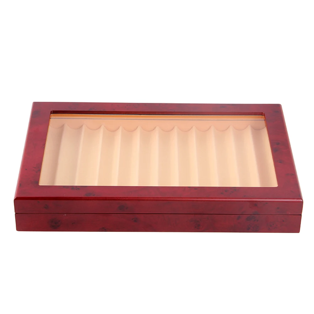 12 Grid Wear Resistant Scratch Proof Travel Student Wooden Anti Dust Holder Display Box Storage Gift Visible Pen Case Glass Lid
12 Grid Wear Resistant Scratch Proof Travel Student Wooden Anti Dust Holder Display Box Storage Gift Visible Pen Case Glass Lid