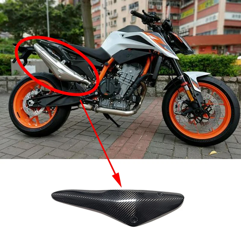 Motorcycle Exhaust System Middle Link Pipe Carbon Fiber Heat Shield Cover Guard Anti-Scalding Shell For KTM duke 790 KTM890
Motorcycle Exhaust System Middle Link Pipe Carbon Fiber Heat Shield Cover Guard Anti-Scalding Shell For KTM duke 790 KTM890