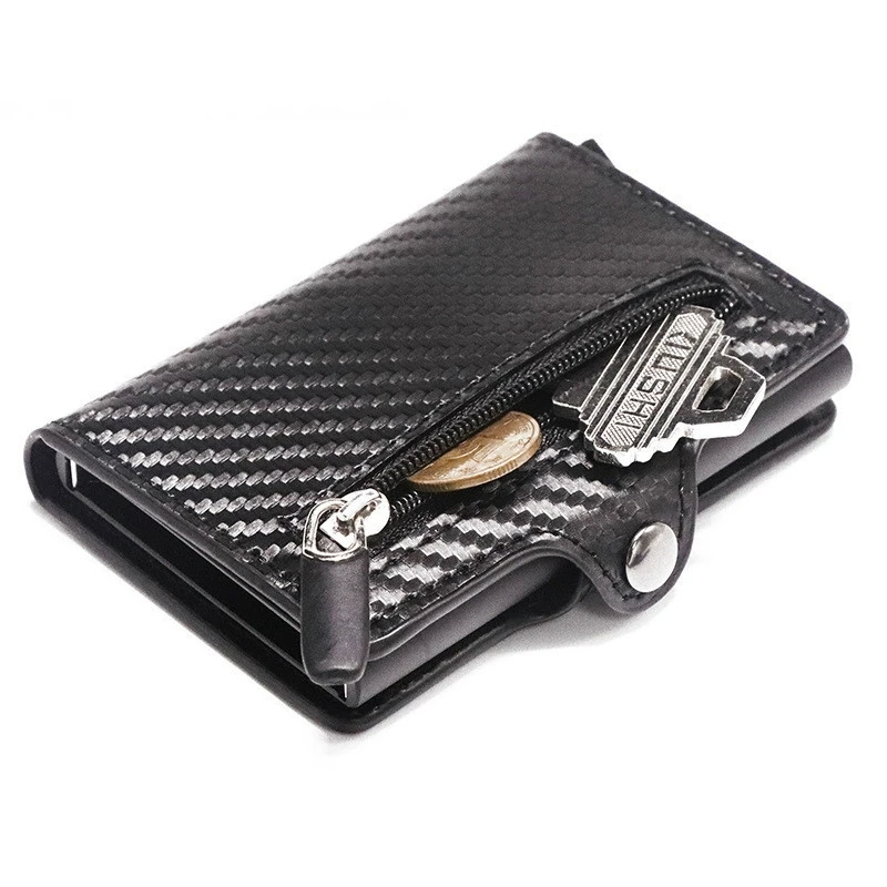 2021 Card Holder with Organizer Coin Pocket Fashion Carbon Fiber Credit Card Holder Men Slim Wallet Anti-theft Card Case
2021 Card Holder with Organizer Coin Pocket Fashion Carbon Fiber Credit Card Holder Men Slim Wallet Anti-theft Card Case