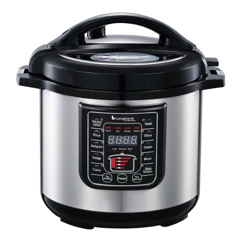 Longbank 8L Hot Sell multi cooker automatic smart Non Stick Inner Pot electric pressure cooker stainless steel
Longbank 8L Hot Sell multi cooker automatic smart Non Stick Inner Pot electric pressure cooker stainless steel
